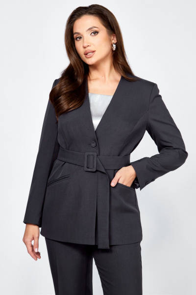 Брюки, жакет Мишель стиль 1311 графит - фото 5