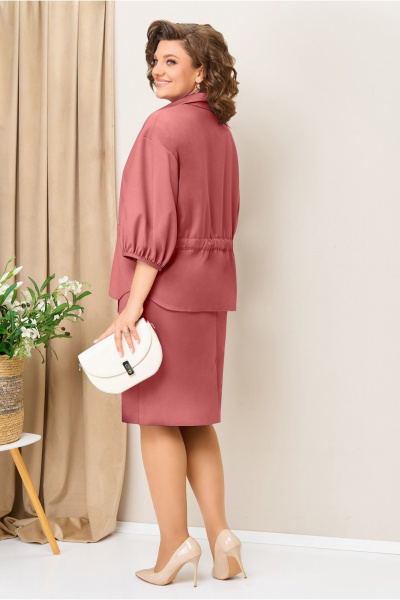 Блуза, жакет, юбка VOLNA 1425 коралл - фото 5