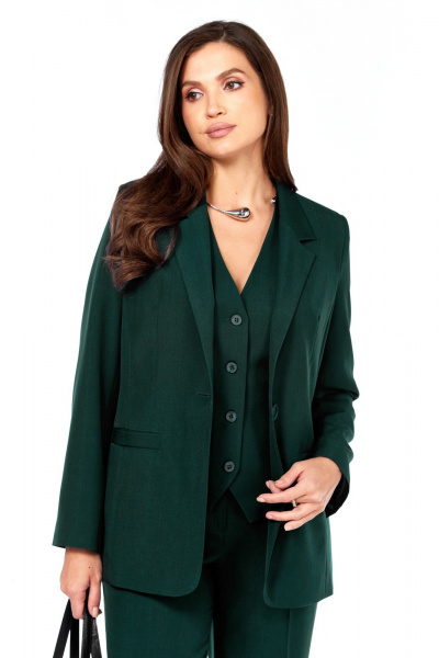 Брюки, жакет, жилет Vilena 1120 бутылка - фото 4