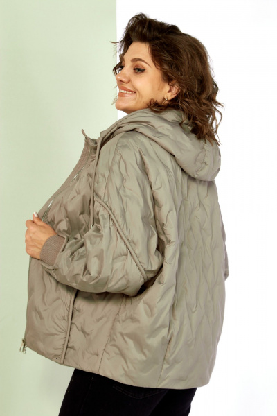 Куртка Shetti 2195 бежево-серый - фото 9
