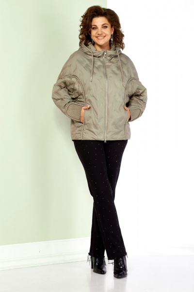 Куртка Shetti 2195 бежево-серый - фото 8