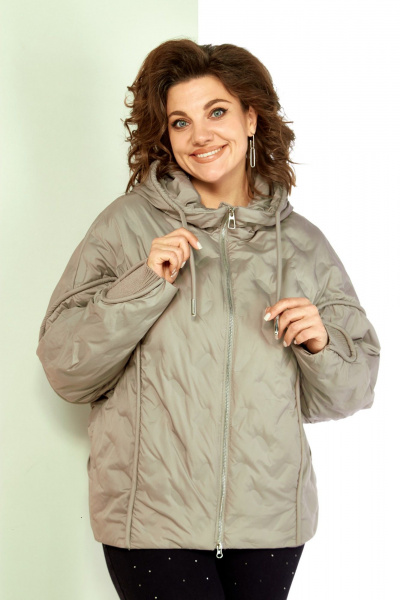 Куртка Shetti 2195 бежево-серый - фото 7
