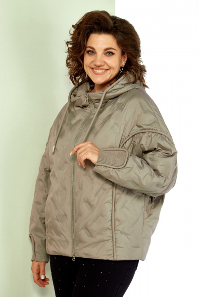 Куртка Shetti 2195 бежево-серый - фото 5
