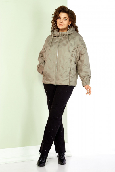 Куртка Shetti 2195 бежево-серый - фото 3