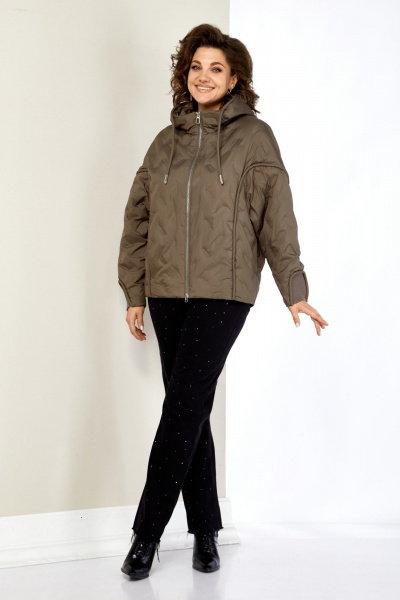 Куртка Shetti 2195 пепельно-коричневый - фото 7