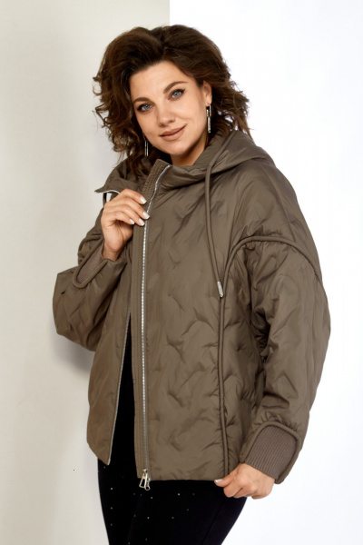 Куртка Shetti 2195 пепельно-коричневый - фото 2