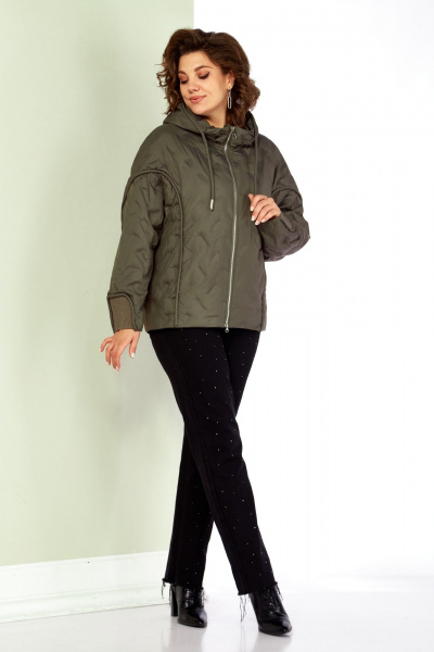 Куртка Shetti 2195 светло-серо-зеленый - фото 6