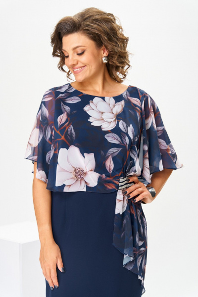 Платье Romanovich Style 1-2371 молочные_цветы - фото 7