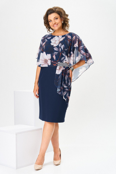 Платье Romanovich Style 1-2371 молочные_цветы - фото 4