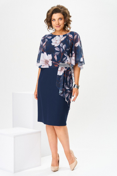 Платье Romanovich Style 1-2371 молочные_цветы - фото 2