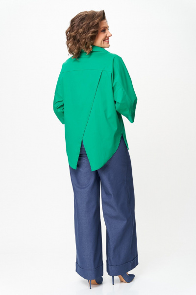 Блуза Michel chic 786/1 изумрудный - фото 6