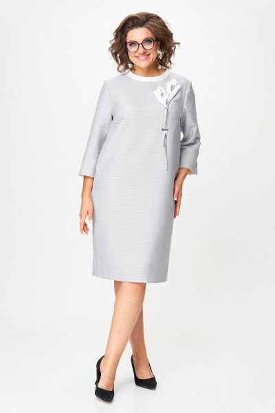 Платье Michel chic 2185 серый - фото 2