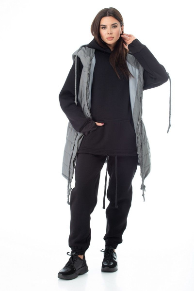 Брюки, худи Anelli 976 черный - фото 2