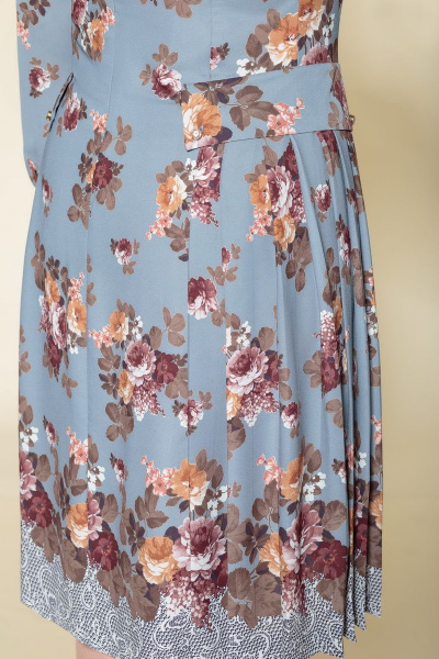 Платье DaLi 3376 серо-голубой - фото 4