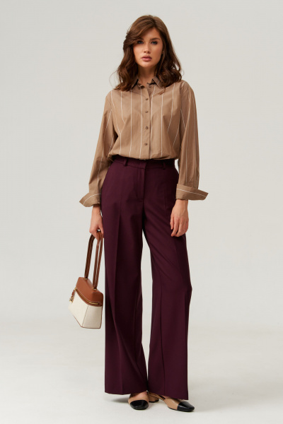 Брюки Панда 13160 бордовый - фото 1