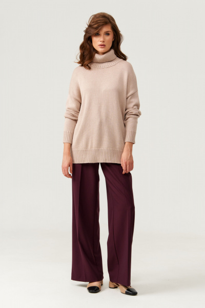 Брюки Панда 13160 бордовый - фото 4