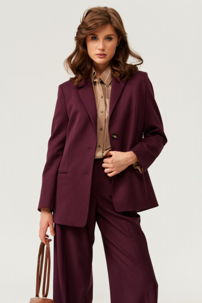 Жакет Панда 14630 бордовый - фото 2