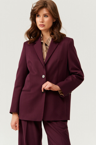 Жакет Панда 14630 бордовый - фото 3