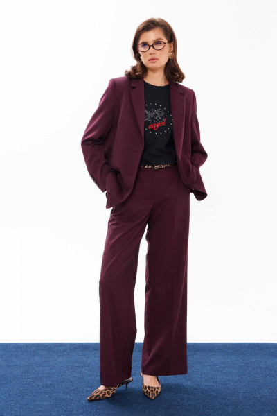 Жакет Панда 14630 бордовый - фото 7