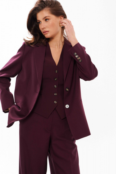 Жакет Панда 14630 бордовый - фото 10