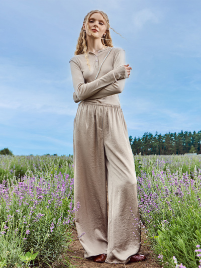 Брюки Mark Formelle 182544/24-31677Ц-9 серо_бежевый - фото 3