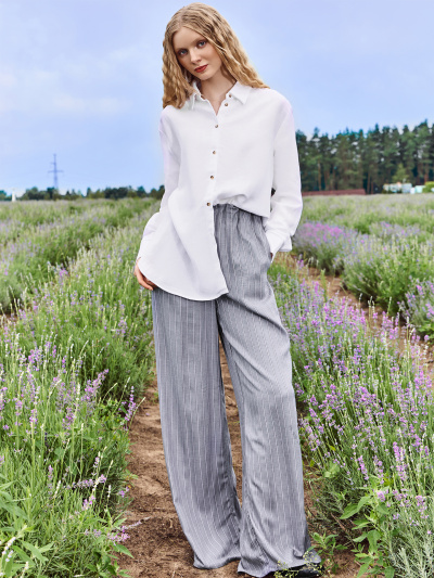 Брюки Mark Formelle 182564/24-34212П-9 полоска_на_сером - фото 1