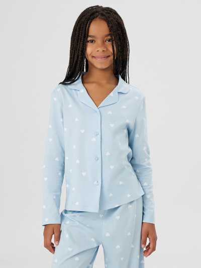 Брюки, рубашка Mark Formelle 567754/25-35608ПП-0 сердечки_на_голубом - фото 1