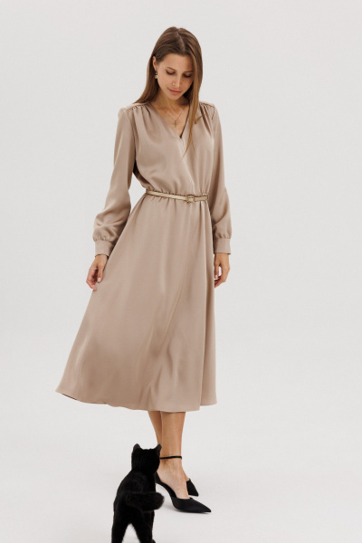 Платье THE NAME 2355 беж - фото 4