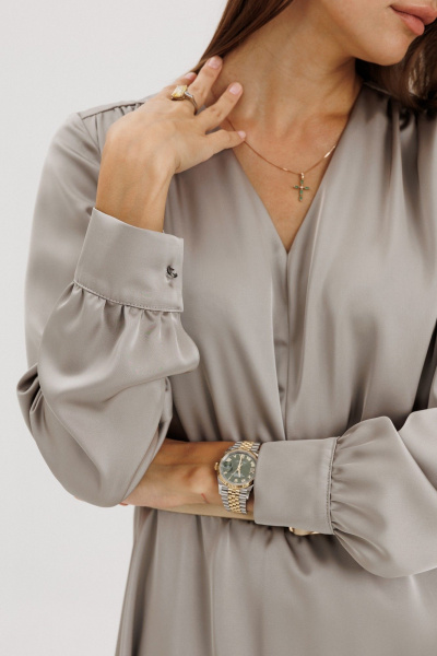 Платье THE NAME 2355 оливка - фото 7