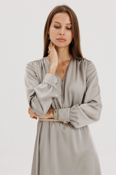 Платье THE NAME 2355 оливка - фото 6