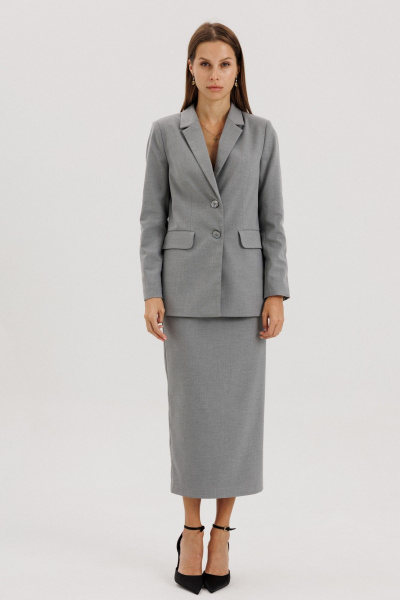 Юбка THE NAME 2411 серый - фото 9