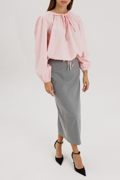 Юбка THE NAME 2411 серый - фото 2