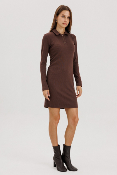 Платье THE NAME 2421 коричневый - фото 2