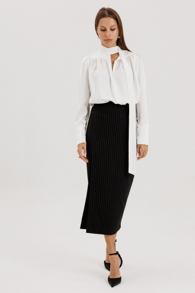 Блуза THE NAME 2422 молочный - фото 7