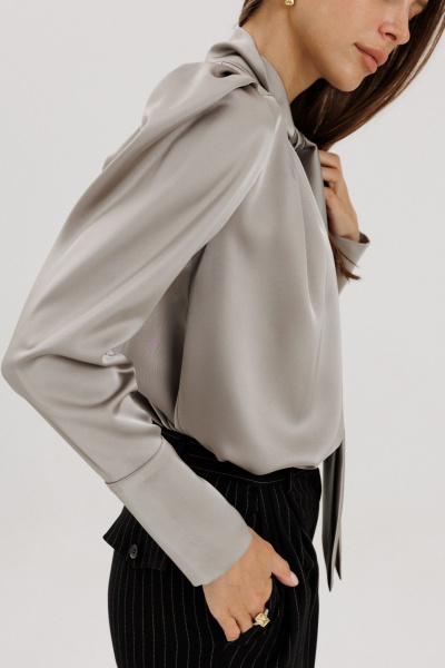 Блуза THE NAME 2422 оливка - фото 8