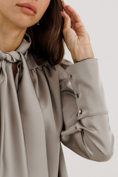 Блуза THE NAME 2422 оливка - фото 4