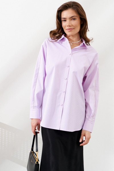 Блуза C. of PAPAYA NEW 1787 розовая_полоска - фото 1