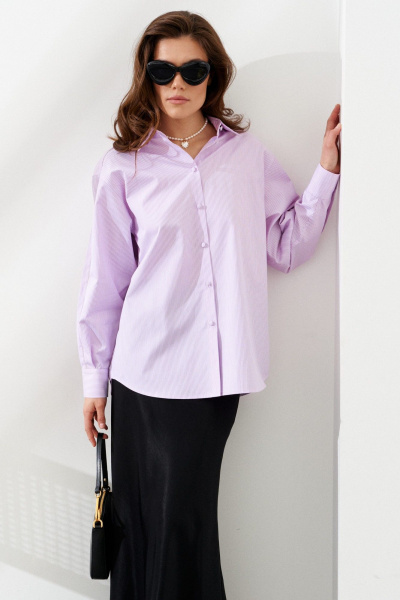 Блуза C. of PAPAYA NEW 1787 розовая_полоска - фото 5