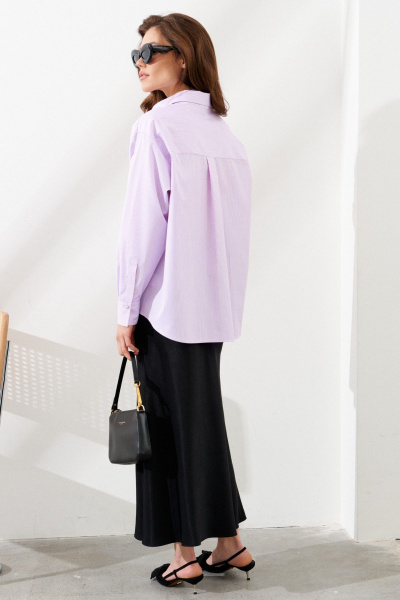 Блуза C. of PAPAYA NEW 1787 розовая_полоска - фото 4