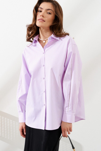 Блуза C. of PAPAYA NEW 1787 розовая_полоска - фото 3