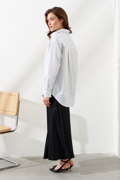 Блуза C. of PAPAYA NEW 1769 серая_полоска - фото 2