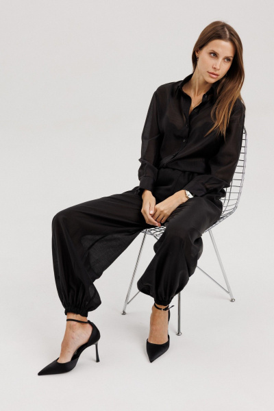 Блуза THE NAME 2430 черный - фото 6