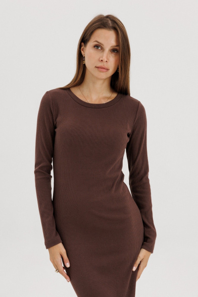 Платье THE NAME 2437 коричневый - фото 3