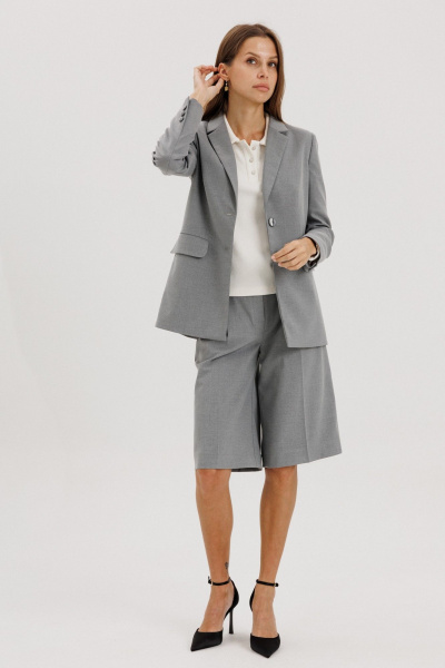 Жакет THE NAME 2439 серый - фото 8