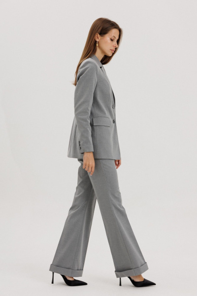 Жакет THE NAME 2439 серый - фото 7