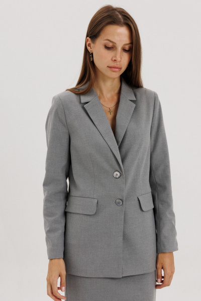 Жакет THE NAME 2439 серый - фото 1