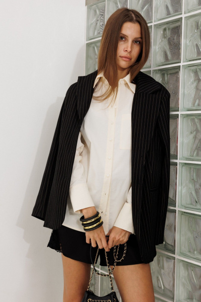 Рубашка THE NAME 2443 сливочный - фото 4