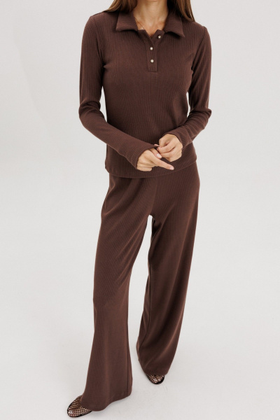 Брюки THE NAME 2446 коричневый - фото 2