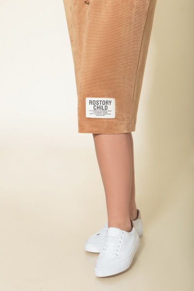 Платье на подкладке из вельвета и трикотажа 105 см DaLi 4394 песок - фото 3