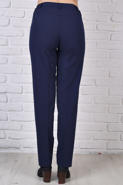 Брюки деловые с резинкой и застежкой-молнией Avila 0981 синий - фото 3